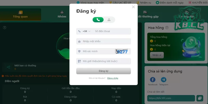 Tạo tài khoản dễ dàng